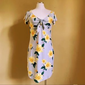 DEREK H floral boho preppy girly tie dress